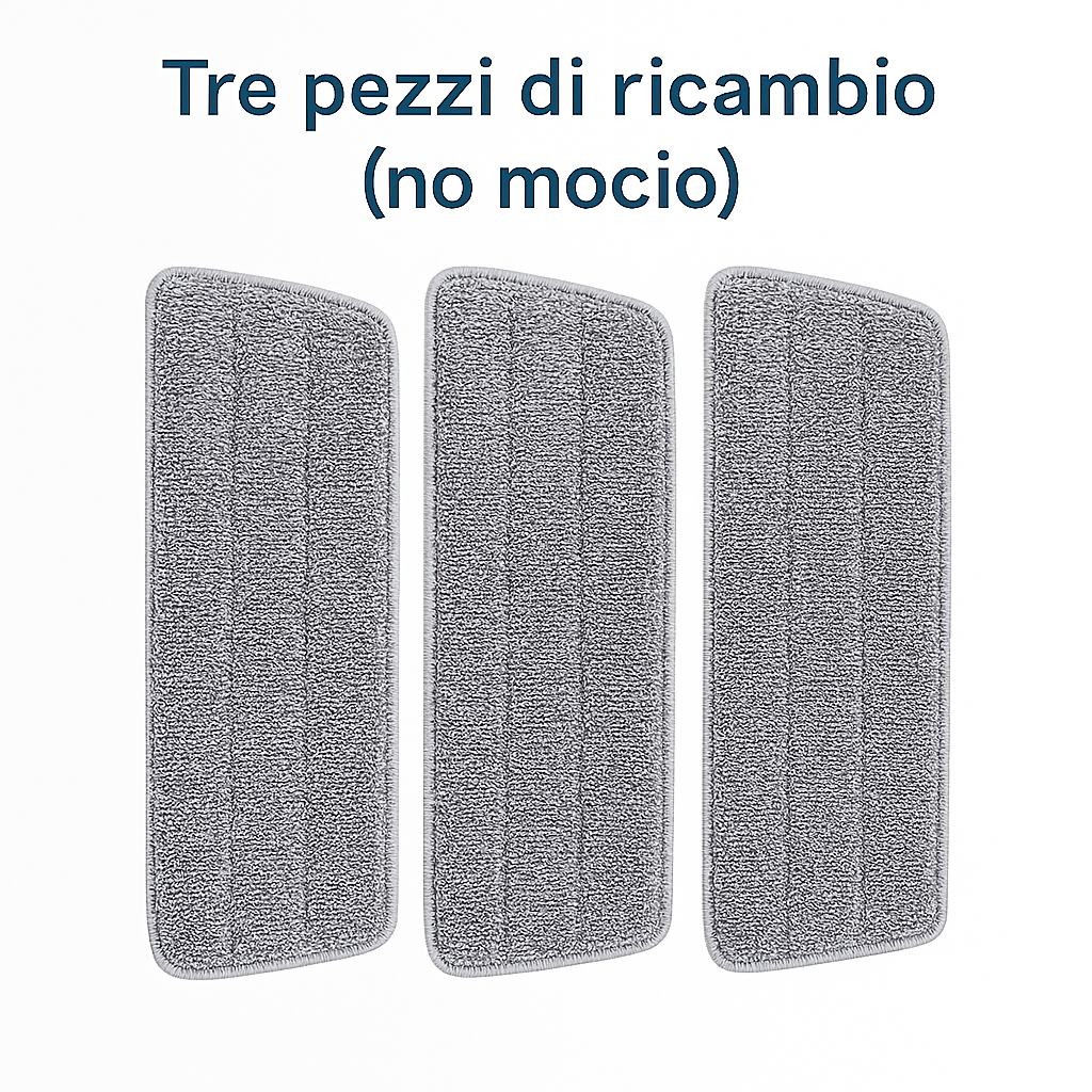 Mocio spray con panno in microfibra sostituibile